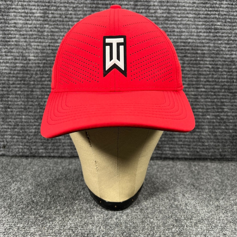 Nike Tiger Woods Hat Cap Mens Small Medium Red Heritage 86 Golf Casual Outdoor